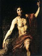 VALENTIN DE BOULOGNE Saint John the Baptist oil on canvas